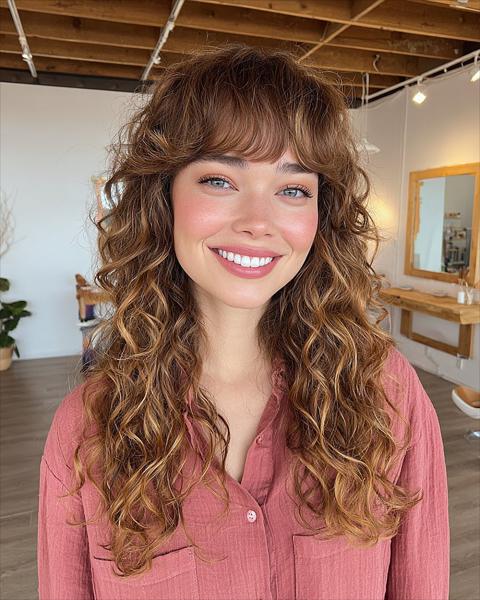 Warstwowe Loki z Delikatnymi Grzywkami Warstwowe Loki z Delikatnymi Grzywkami